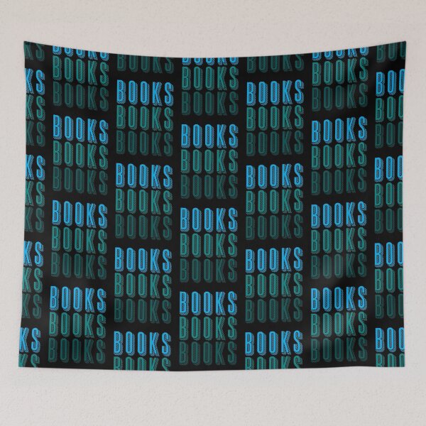 Item preview, BOOKS BOOKS BOOKS in blue designed and sold by jazzydevil.