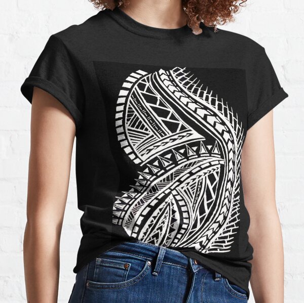 Polynesian Design T-shirts Black - ShopperBoard