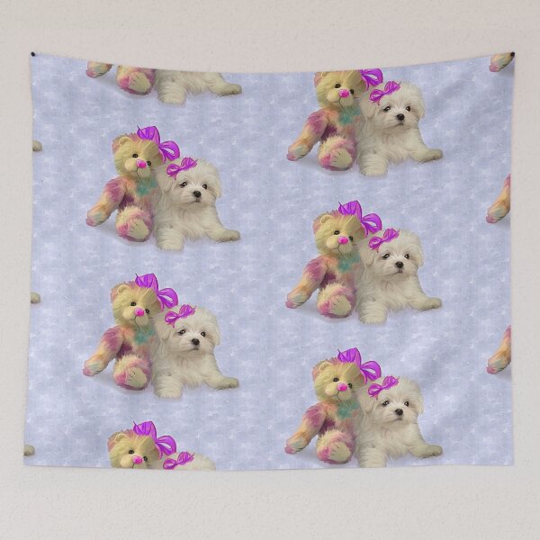 Item preview, Rainbow Teddy & Puppy designed and sold by Cazzie Cathcart.