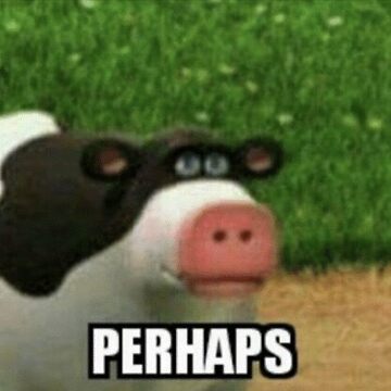 Perhaps Cow " Sticker for Sale by kasswilson01 | Redbubble
