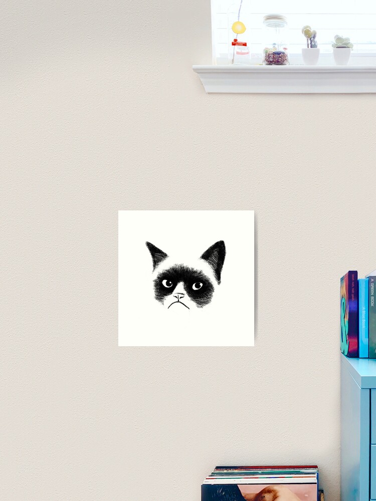 Angry Cat Art Print by Tummeow