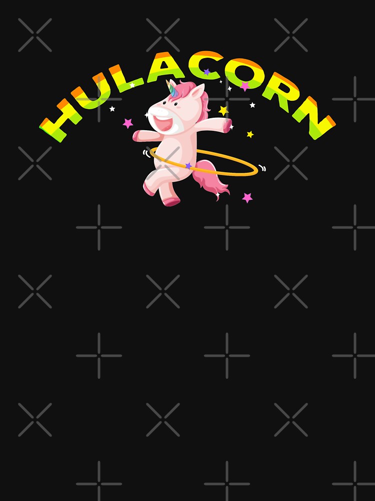 Hulacorn Funny Unicorn Hula Hooping Hooper Short-sleeve Unisex T