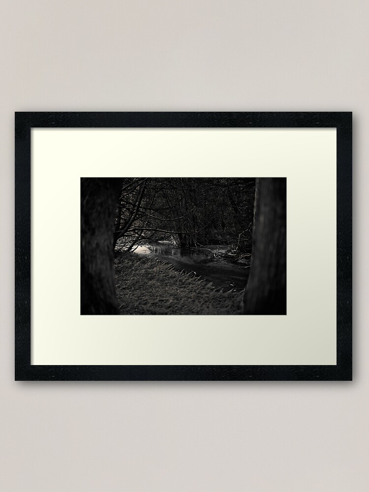 Alternate view of The Dark Woods at Dawn Framed Art Print