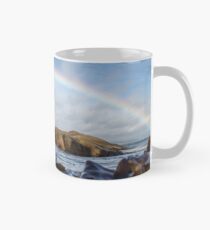 Rainbow Sandycove beach Dublin Ireland Classic Mug