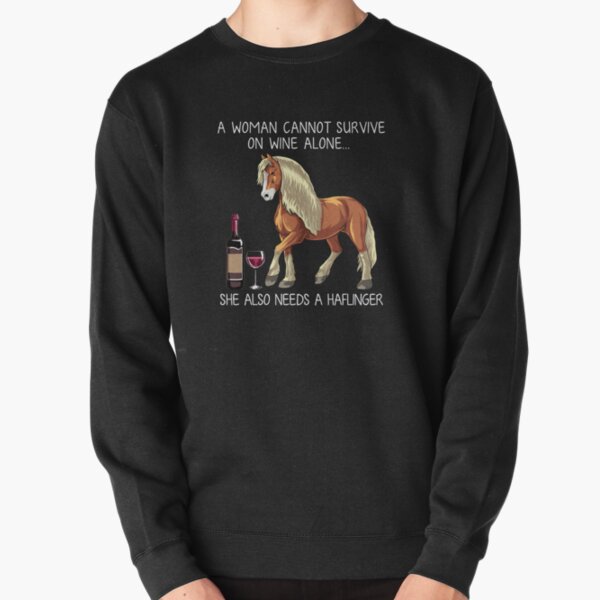 Item preview, Haflinger horse and wine funny horse designed and sold by TeeDoozy.