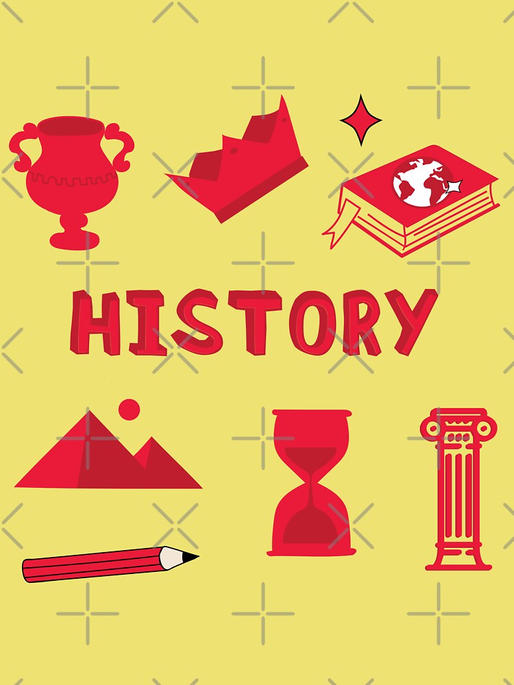 Premium Vector | History typographic header. history school subject,  knowledge of the past and ancient civilization. idea of science and  education. isolated vector illustration in flat style