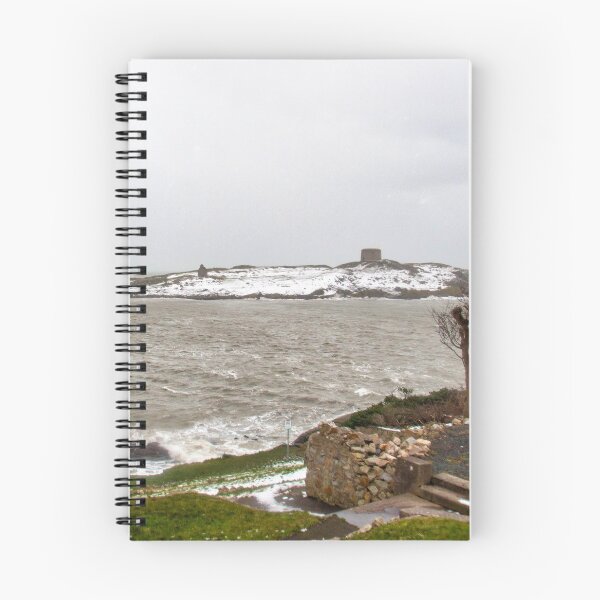 Item preview, Dalkey Island Dublin Ireland covered in snow designed and sold by olliemagic.