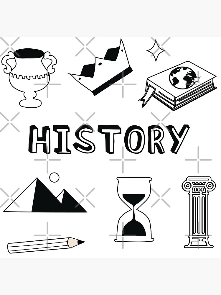 History sketch icon.