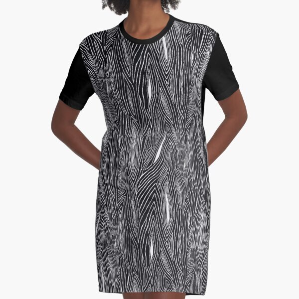WAVES OF TREE Graphic T-Shirt Dress