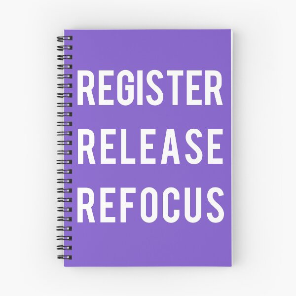 Item preview, Register. Release. Refocus. designed and sold by Lascooby.