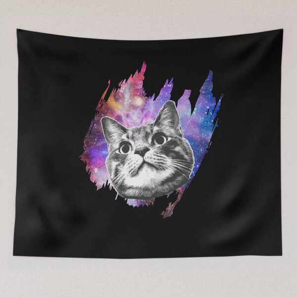 Item preview, Cat in front of night sky with stars designed and sold by Fotogreasy.