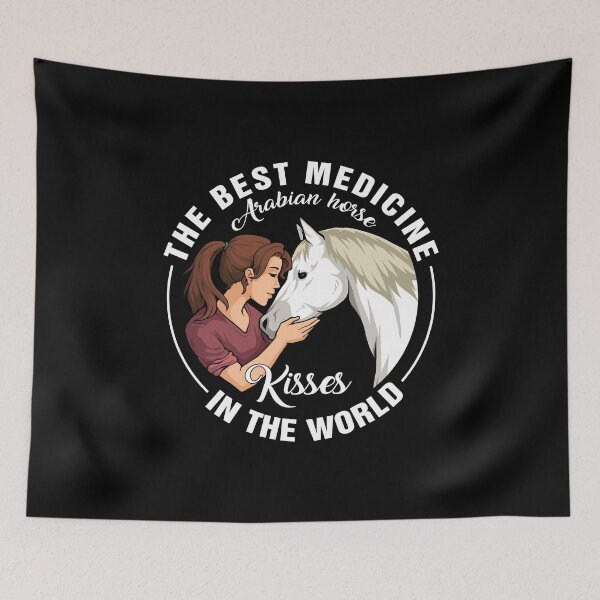 Item preview, Arabian horse kisses Best medicine in the world designed and sold by TeeDoozy.
