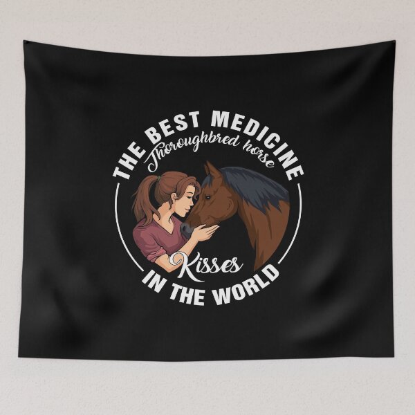 Item preview, Thoroughbred horse kisses Best medicine in the world designed and sold by TeeDoozy.
