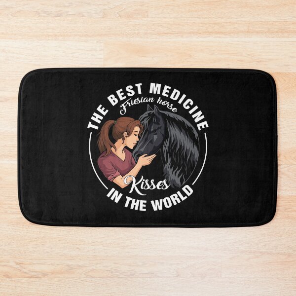Item preview, Friesian horse kisses Best medicine in the world designed and sold by TeeDoozy.