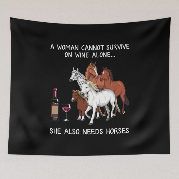 Item preview, Funny Women Horses and wine  designed and sold by TeeDoozy.