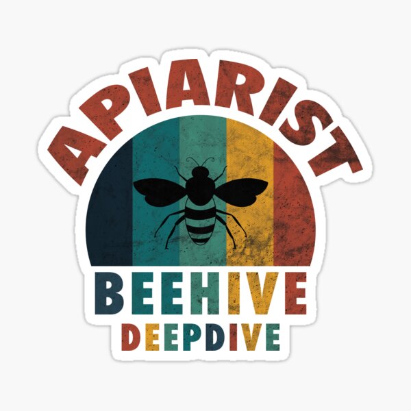 Imker Apiarist Lustiges Retro Bienen Geschenk Sticker