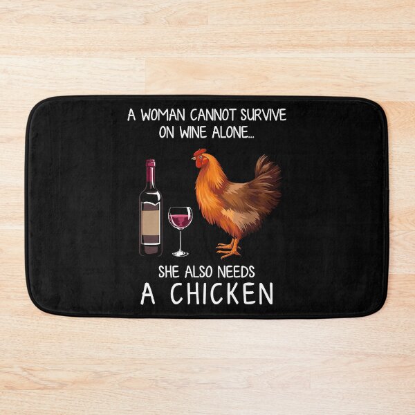 Item preview, Funny Chicken and wine  designed and sold by TeeDoozy.
