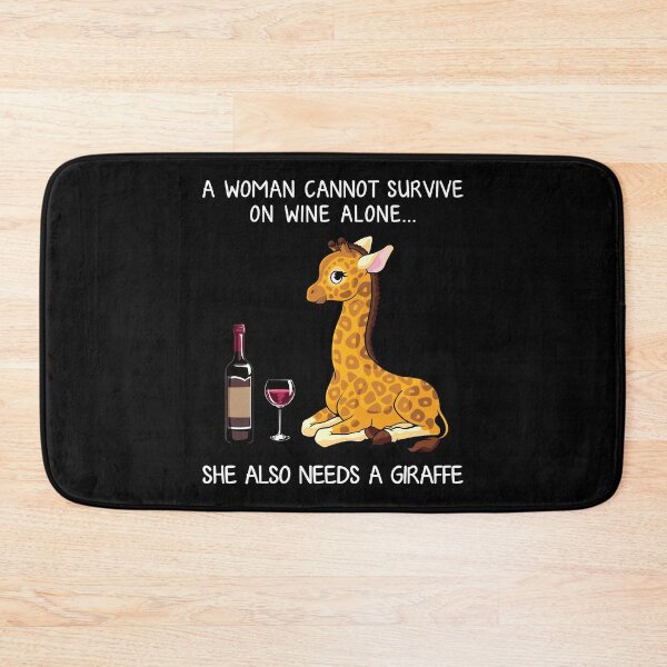 Item preview, Funny Giraffe and wine  designed and sold by TeeDoozy.