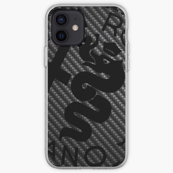 Logo carbone Alfa Romeo Coque souple iPhone