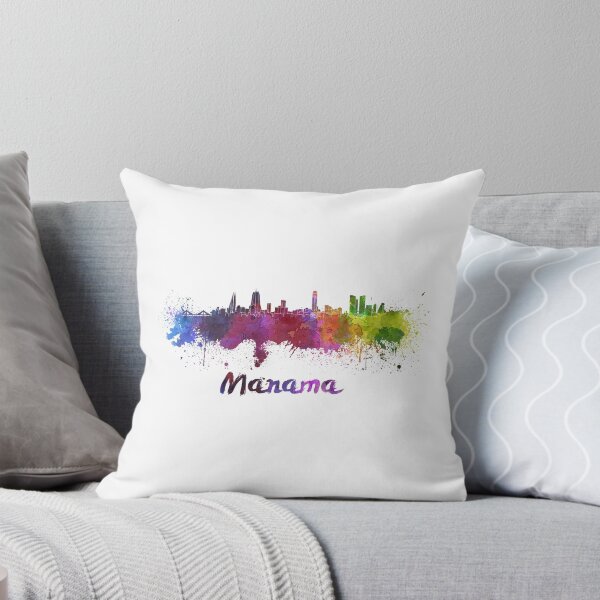 Item preview, Manama skyline in watercolor designed and sold by paulrommer.