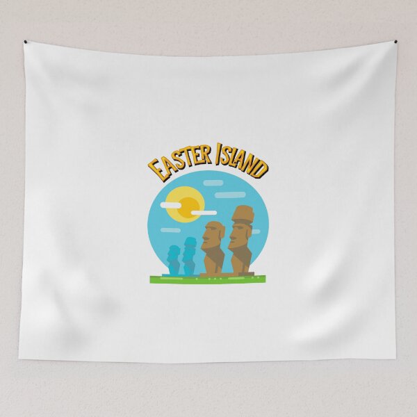 Item preview, Easter Island Statues Moai Polynesian Chile Tiki designed and sold by funnytshirtemp.