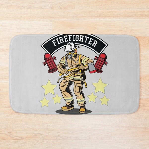 Item preview, Firefighter with ax breathing mask helmet and hydrant gift idea designed and sold by Fotogreasy.