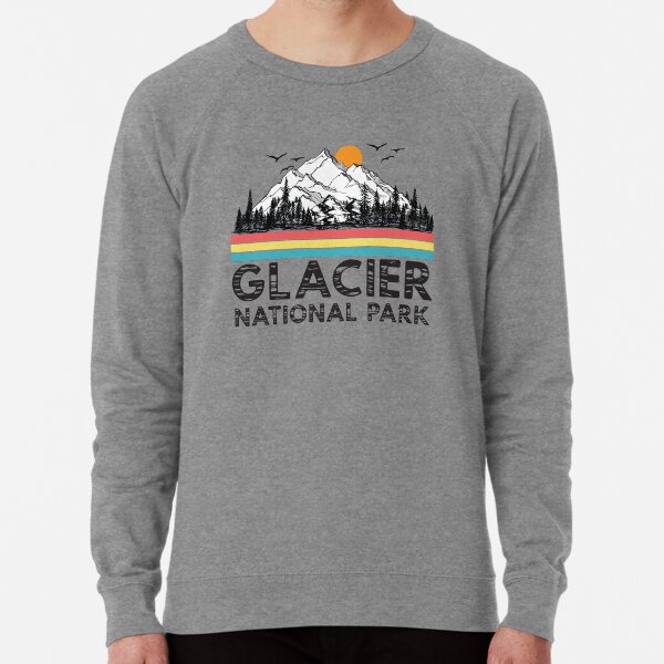 Artikel-Vorschau von Vintage Retro Glacier Nationalpark Montana Berg T-Shirt, designt und verkauft von mrsmitful.