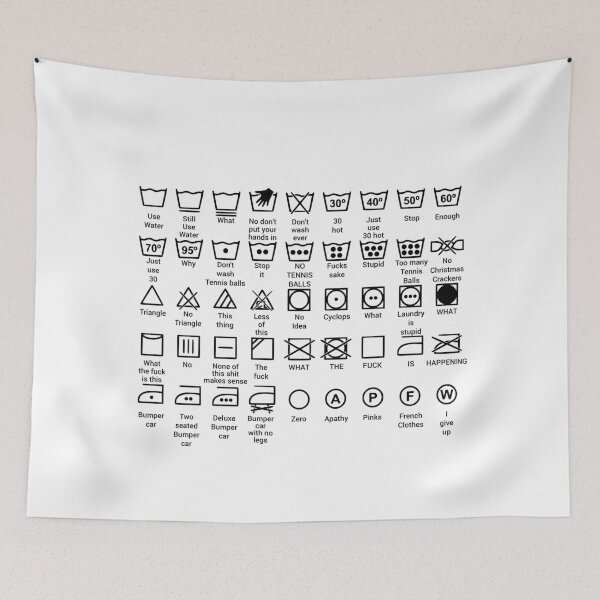 Item preview, Laundry Instructions designed and sold by musthaveitsfun.