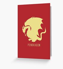 Pendragon symbol, merlin Greeting Card