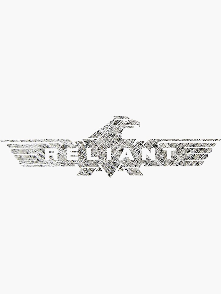 "Reliant logo fibreglass" Sticker by RobinOfDeath | Redbubble