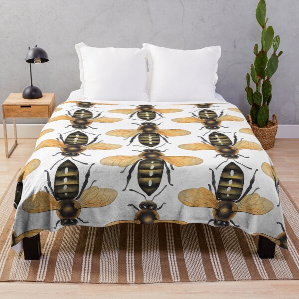 Item preview, Watercolor honey bees designed and sold by Ekaterina Glazkova.