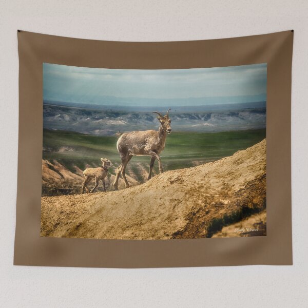 Item preview, Big Horn and Kid - Badlands National Park designed and sold by Kathy Weaver.