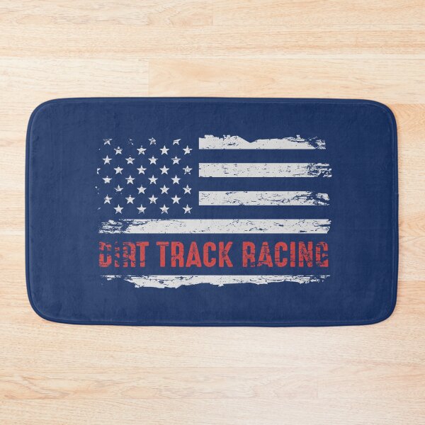 Item preview, Dirt Track Racing Cool American Flag Design in Gray designed and sold by alenaz.
