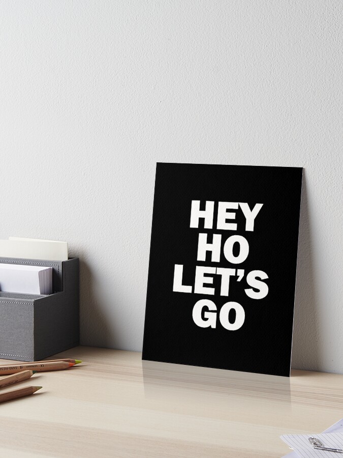 Quadro Decorativo A4 Banda Ramones Hey Ho! Let's Go