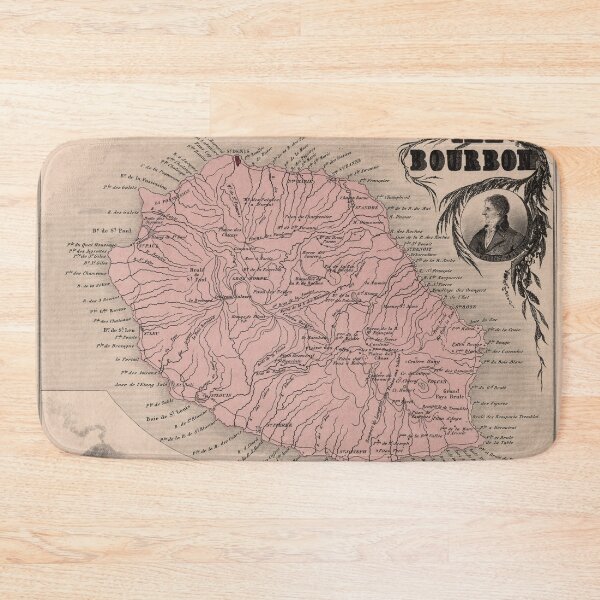 Item preview, Vintage Bourbon Island Map (1869) Réunion France  designed and sold by BravuraMedia.