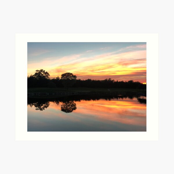 Sunset on the Course Art Print