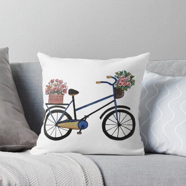 Item preview, Bicycle With Flowers In Watercolor  designed and sold by Oirabot.