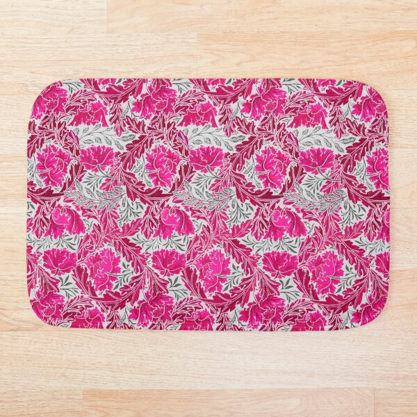 Item preview, William Morris Floral, Fuchsia Pink & Gray / Grey designed and sold by Marymarice.