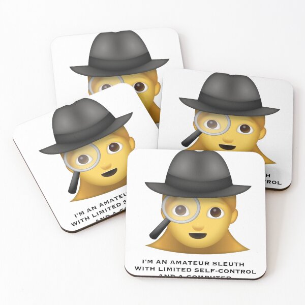 Item preview, Amateur Sleuth Emoji (F) designed and sold by PrinceBreezi.
