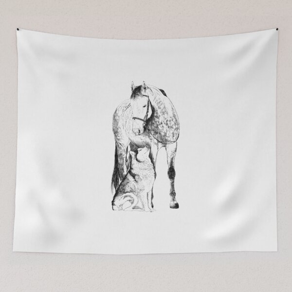 Item preview, Horse with dog designed and sold by sibosssr.