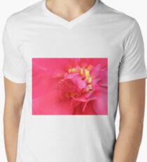 Red and Yellow Love Men's V-Neck T-Shirt