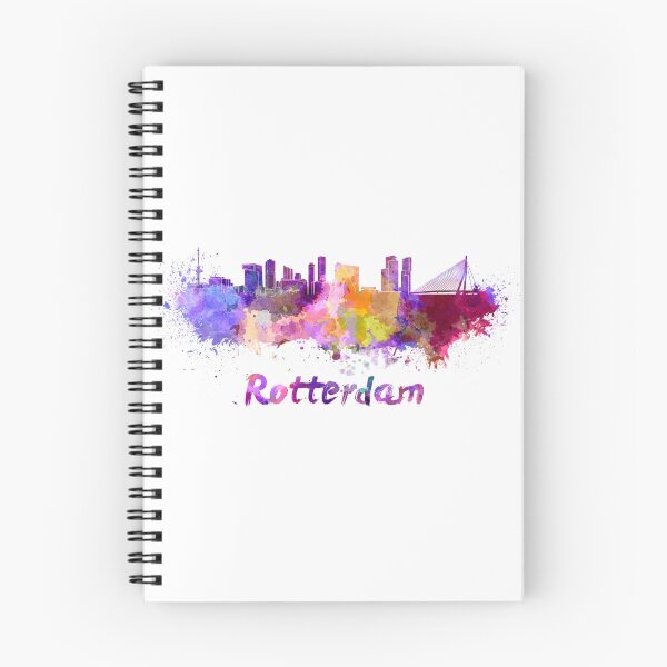 Item preview, Rotterdam skyline in watercolor designed and sold by paulrommer.