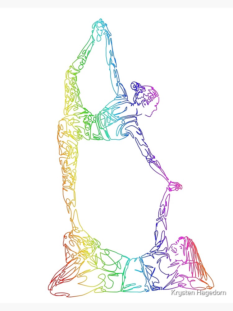 Lady Base Pride - Acro Yoga Poster for Sale by Krysten Hagedorn