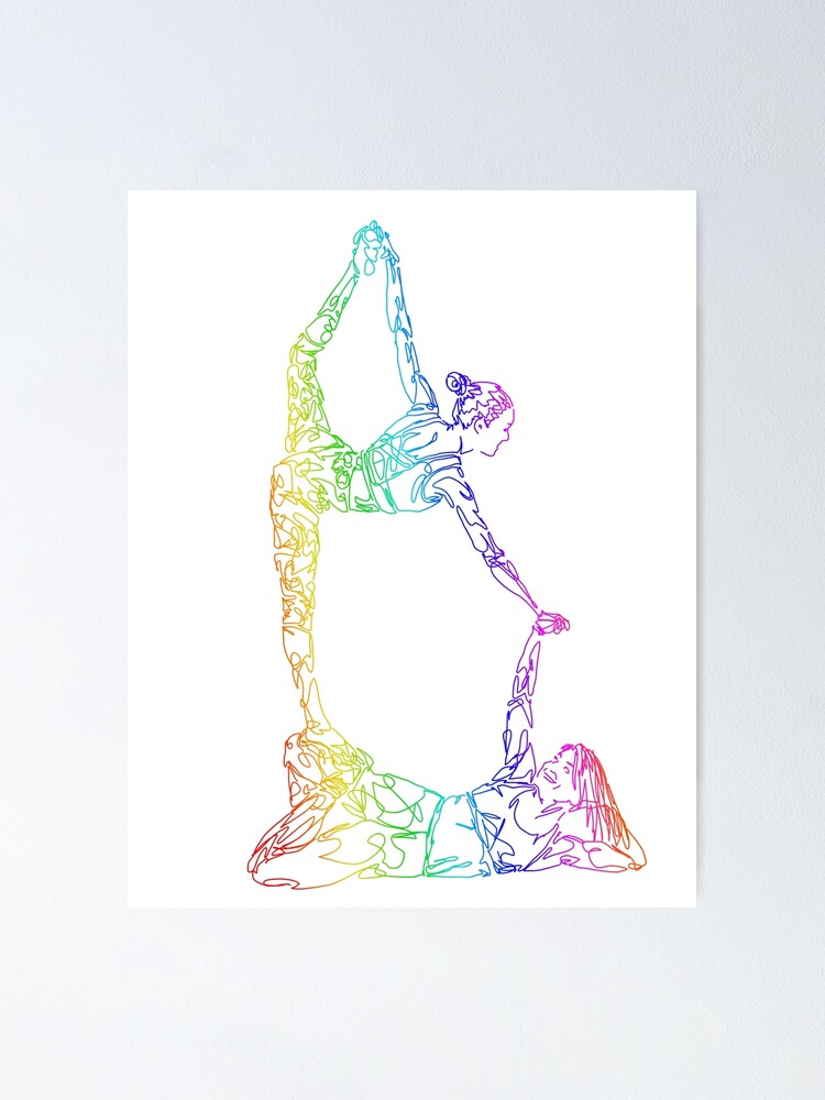 Lady Base Pride - Acro Yoga Poster for Sale by Krysten Hagedorn