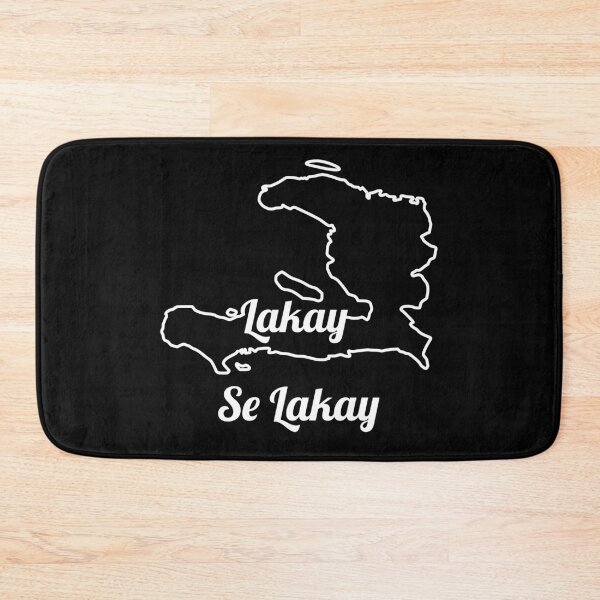 Item preview, Lakay Se Lakay Haiti Map Outline designed and sold by makeitadmirable.