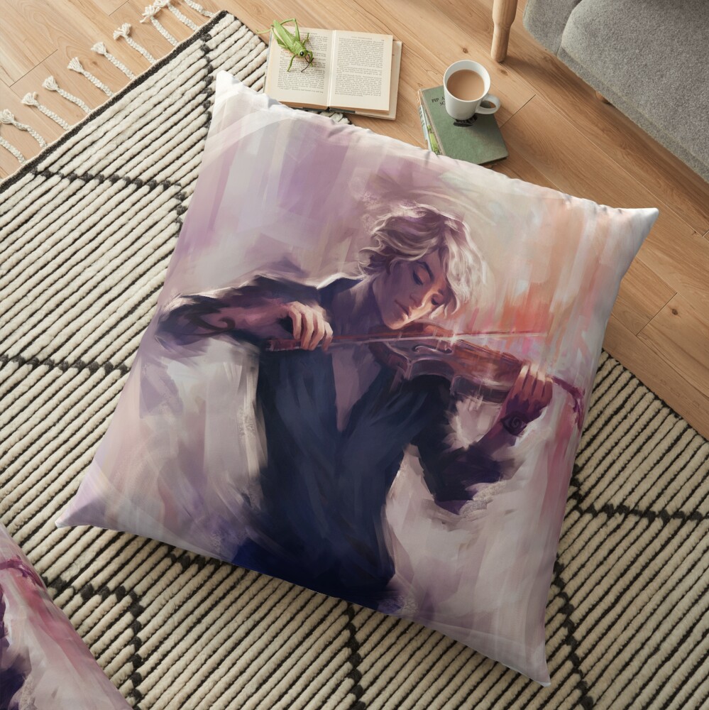 Violin and James Carstairs Floor Pillow