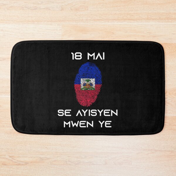 Item preview, 18 Mai Se Ayisyen Mwen Ye - Haitian Fingerprint Flag - Je Suis Haitien(ne) designed and sold by makeitadmirable.