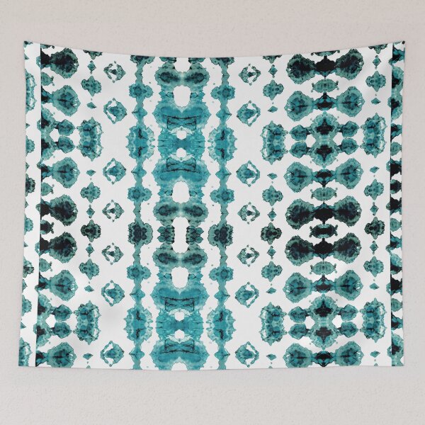 Item preview, Teal Habatoi Ikat designed and sold by Nina May Designs.