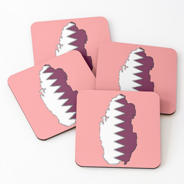Item preview, Qatar Map With Qatari Flag designed and sold by Havocgirl.