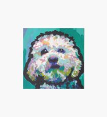Poodle Maltipoo Dog Bright colorful pop dog art Art Board